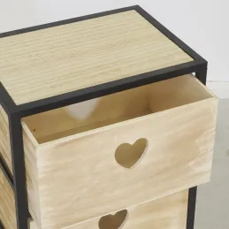 Commode 4 tiroirs en paulownia Lovely