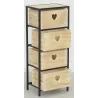 Commode 4 tiroirs en paulownia Lovely