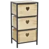 Commode 3 tiroirs en paulownia Lovely