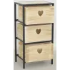 Commode 3 tiroirs en paulownia Lovely