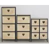 Commode 3 tiroirs en paulownia Lovely