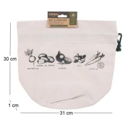Sac à légumes réutilisable Eco concept (Lot de 3)