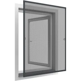 Moustiquaire pour fenêtre avec ressorts d'accrochage