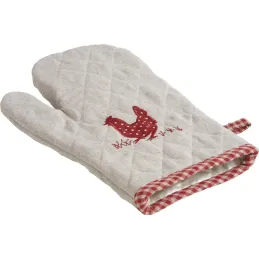 Gant de cuisine motif poule