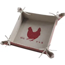 Corbeilles en coton poule vichy