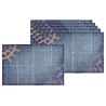 Lot de 6 sets de table en sinamay