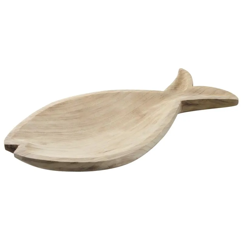 Corbeille poisson en paulownia