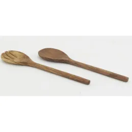 Paire de couverts en acacia