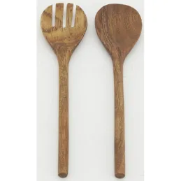 Paire de couverts en acacia