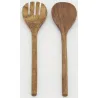 Paire de couverts en acacia