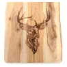 Grande planche à découper en bois d'acacia - Cerf