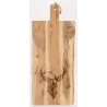 Grande planche à découper en bois d'acacia - Cerf