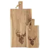 Grande planche à découper en bois d'acacia - Cerf