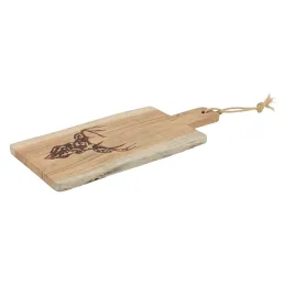 Grande planche à découper en bois d'acacia - Cerf