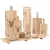 Boite ronde en bois d'acacia