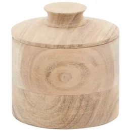 Boite ronde en bois d'acacia