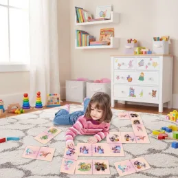Dominos géants 28 pièces avec sac de rangement