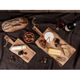 Planche à découper en bois d'acacia - Cigale