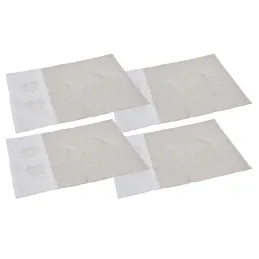 Set de table blanc et beige (Lot de 4)