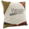 Coussin en coton kilim et en cuir (Lot de 3)
