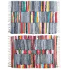 Tapis en coton multicolore (Lot de 2)