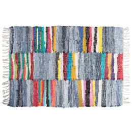 Tapis en coton multicolore (Lot de 2)