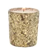 Bougie en verre doré (Lot de 6)