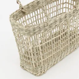 Cabas en jonc ajouré (Lot de 4)