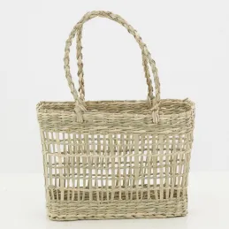 Cabas en jonc ajouré (Lot de 4)