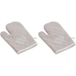 Gant de cuisine en lin et coton (Lot de 2)
