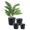 Cache-pot en bambou noir (lot de 4)