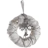 Couronne de porte lumineuse en bois