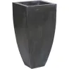 Cache-pots en zinc noir (lot de 2)