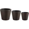 Cache-pots en résine tressée (lot de 3)