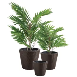 Cache-pots en résine tressée (lot de 3)