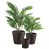 Cache-pots en résine tressée (lot de 3)