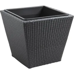 Cache-pots en résine tressée (lot de 3)