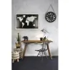 Corbeilles en osier naturel et noir (lot de 3)