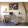 Corbeilles en osier naturel et noir (lot de 3)