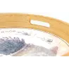 Plateaux ronde en bois naturel "Provence"