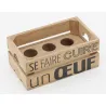 Boite à oeufs en bois - Se faire cuire un oeuf
