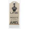 Décapsuleur mural en bois et métal AMIS