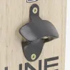 Décapsuleur mural en bois et métal AMIS
