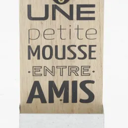 Décapsuleur mural en bois et métal AMIS