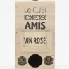 Boite à cubi 3L en bois naturel Apéro