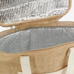 Sac lunch isotherme en jute