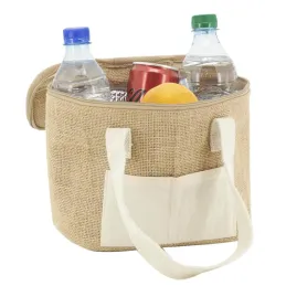 Sac lunch isotherme en jute