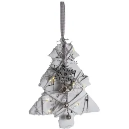 Sapin en bois lumineux à suspendre