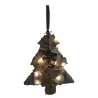 Sapin en bois lumineux à suspendre