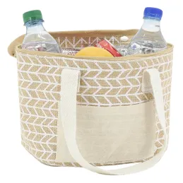 Sac lunch isotherme en jute